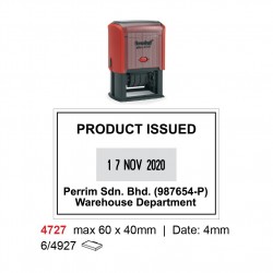 Self Inking Date Stamp 4727P3 60x40mm